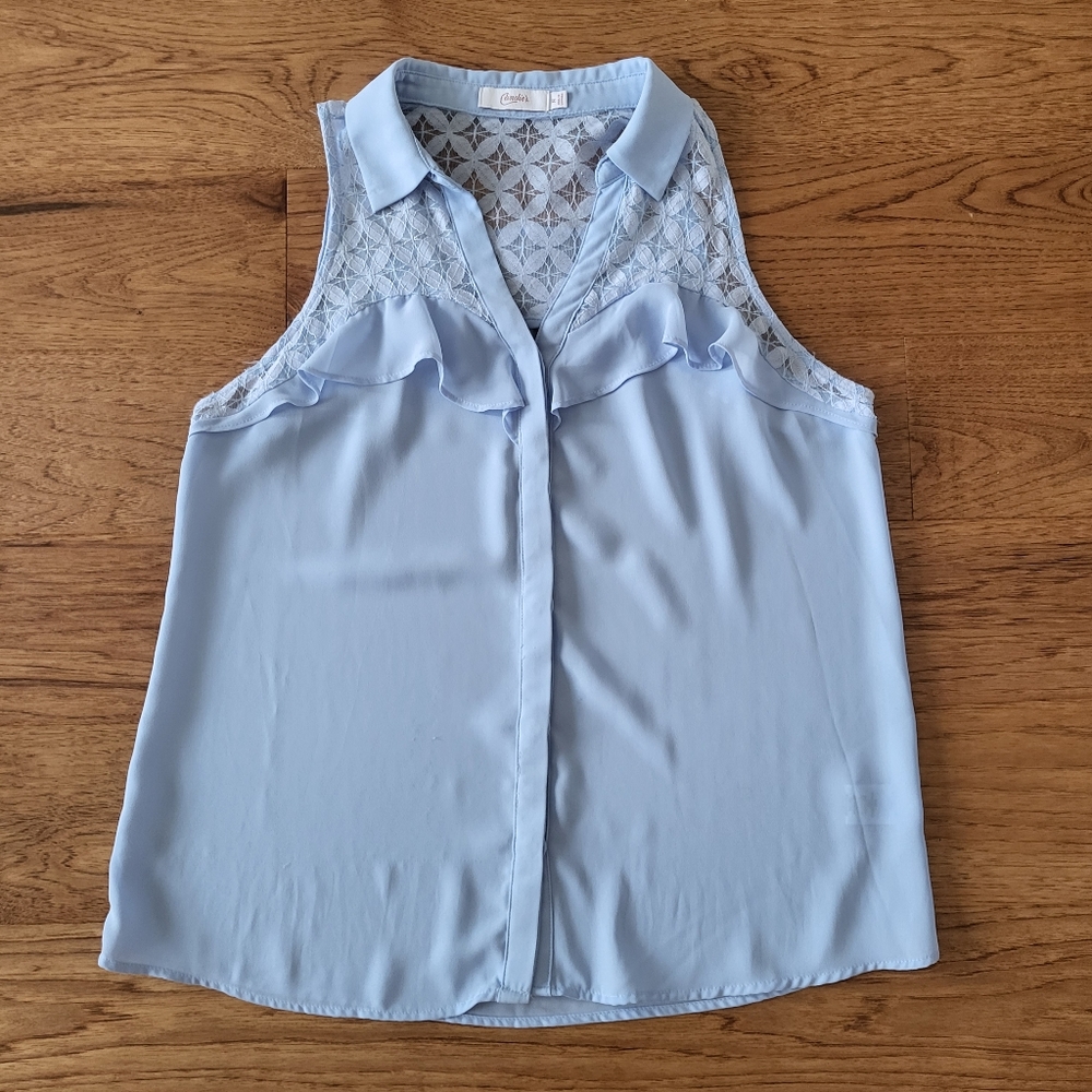 Candie's Baby Blue Sleeveless Top (size M)